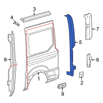 Ford OE - Left Outer Body D-Pillar
