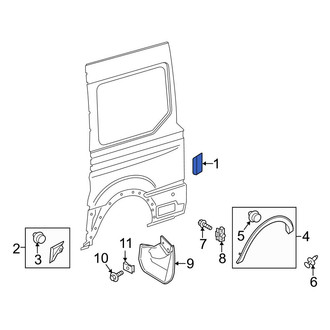 Ford OE - Rear Left Body Trim Molding