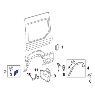 Ford OE - Rear Left Side Body Panel Molding