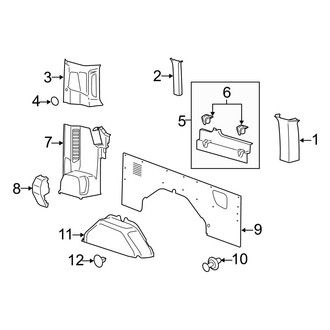 Ford OE - Side Panel - Interior Trim (With Side Door, Driver Side, With Window)