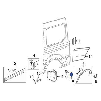 Ford OE - Door Molding Nut