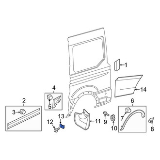 Ford OE - Left Mud Flap Nut