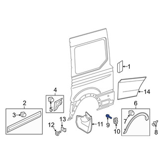 Ford OE - Right Wheel Arch Molding Screw
