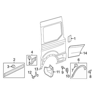 Ford OE - Side Panel - Exterior Trim (W/O Side Door, Driver Side)