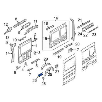 Ford OE - Front Left Wheel Housing Bracket