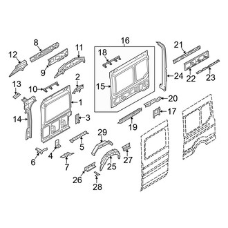 Ford OE - Side Panel - Inner Structure (W/O Side Door, Driver Side)
