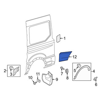 Ford OE - Rear Left Bumper Extension