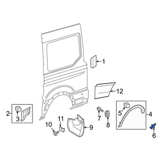 Ford OE - Wheel Arch Molding Clip