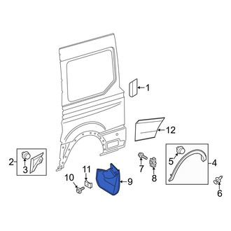 Ford OE - Rear Left Mud Flap