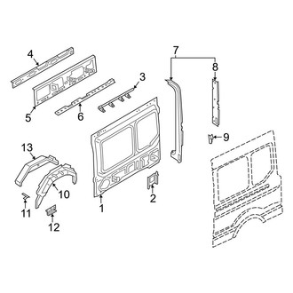 Ford OE - Side Panel - Inner Structure (With Side Door, Driver Side)