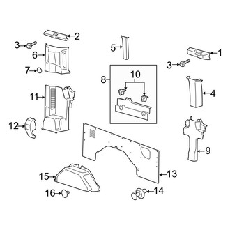 Ford OE - Side Panel - Interior Trim (With Side Door, Driver Side, With Window)
