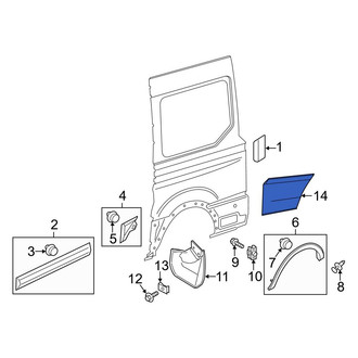 Ford OE - Rear Left Bumper Extension