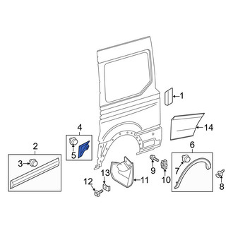 Ford OE - Rear Left Side Body Panel Molding