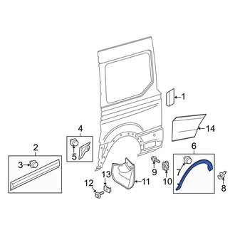 Ford OE - Rear Left Wheel Arch Molding