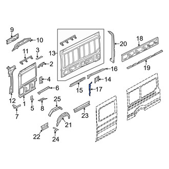 Ford OE - Left Quarter Panel Reinforcement Brace