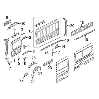 Ford OE - Side Panel - Inner Structure (W/O Side Door, Driver Side)