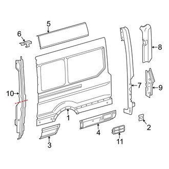 Ford OE - Side Panel & Components (With Side Door, Driver Side)