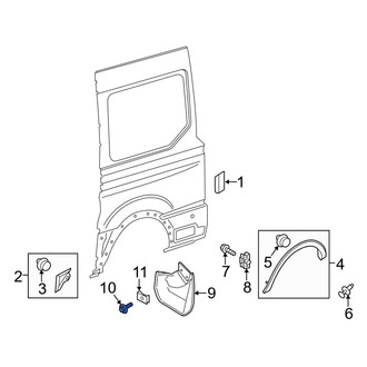 Ford OE - Left Mud Flap Bolt