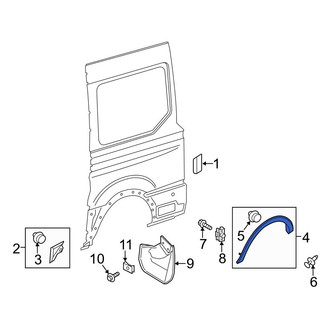 Ford OE - Rear Left Wheel Arch Molding