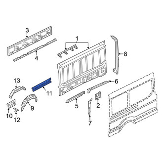 Ford OE - Rear Left Wheel Housing Bracket