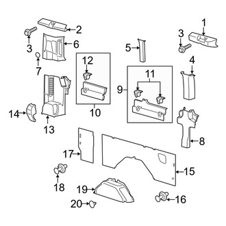 Ford OE - Side Panel - Interior Trim (With Side Door, Driver Side, With Window)