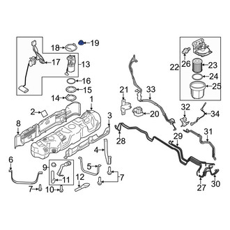 Ford OE - Instrument Panel Air Bag Nut