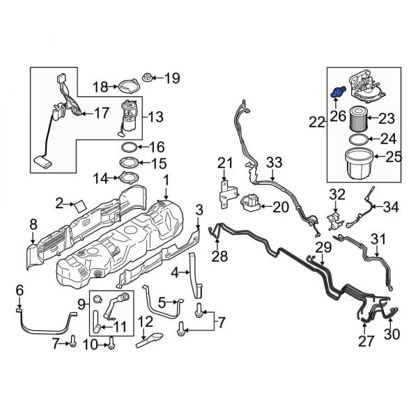 Ford OE CC1Z9S599B Fuel Pump CutOff Switch