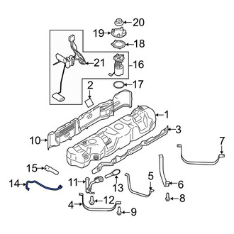 Ford OE - Fuel Tank Vent Hose
