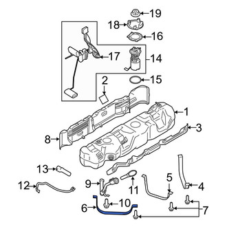 Ford OE - Rear Fuel Tank Strap
