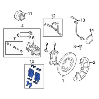 Ford OE - Front Disc Brake Pad Set
