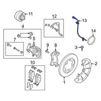 Ford OE - Front ABS Wheel Speed Sensor