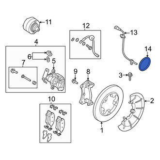 Ford OE - Rear ABS Wheel Speed Sensor Tone Ring
