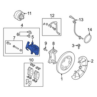 Ford OE - Rear Right Disc Brake Caliper