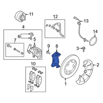 Ford OE - Rear Disc Brake Caliper Bracket