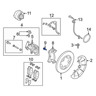 Ford OE - Disc Brake Caliper Anchor Plate Bolt