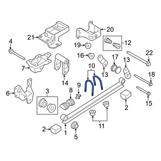 Ford OE - Leaf Spring Axle U-Bolt