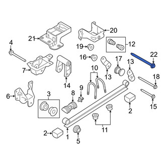 Ford OE - Leaf Spring Bolt