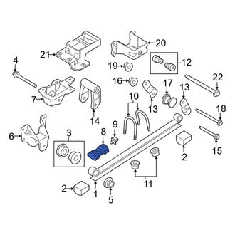 Ford OE - Rear Leaf Spring Plate