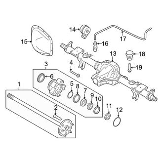 Ford OE - Rear Suspension - Rear Axle (Single Rear Wheels)