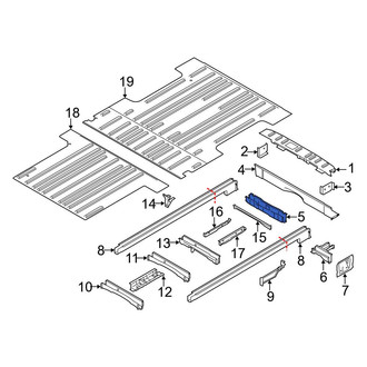 Ford OE - Rear Floor Pan Crossmember