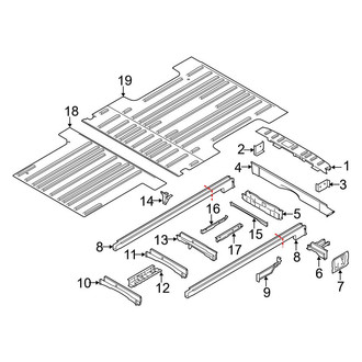 Ford OE - Rear Body & Floor - Floor & Rails