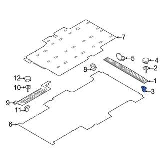 Ford OE - Door Sill Plate Nut