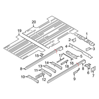 Ford OE - Rear Body & Floor - Floor & Rails