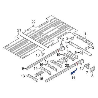 Ford OE - Right Floor Side Rail Bracket