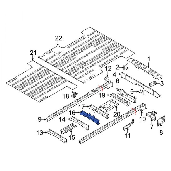 Floor Pan Crossmember