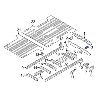 Ford OE - Left Rear Body Panel Bracket