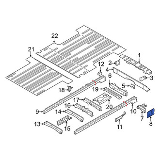 Ford OE - Rear Right Quarter Panel Reinforcement