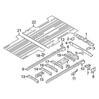 Ford OE - Rear Body & Floor - Floor & Rails
