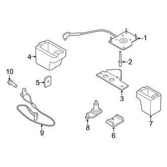 Ford OE - Rear Body & Floor - Spare Tire Carrier