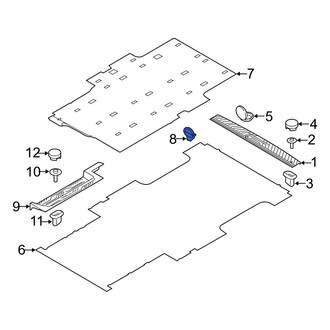 Ford OE - Rear Tie Down Hook